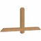 Ekena Millwork Eugene Smooth Timber Gable Bracket, Western Red Cedar, 60"W x 25"H x 3 1/2"D x 3 1/2"F, 10/12 Pitch GBW060X25X0404EUG00SWR - alternate 4